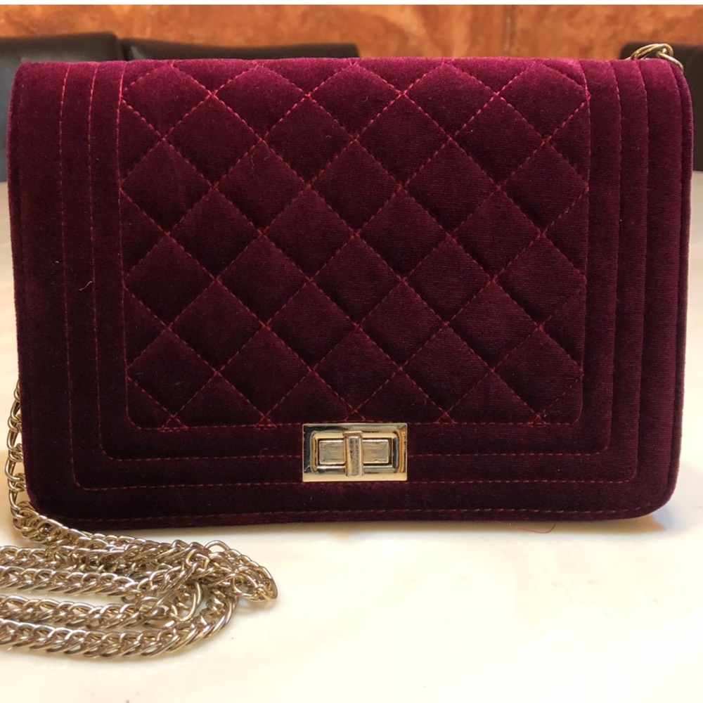 Cherry Velvet Crossbody🍒